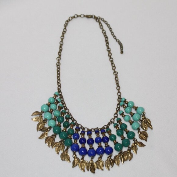 Lucky Brand Beaded and Leaf Necklace - Picture 5 of 6